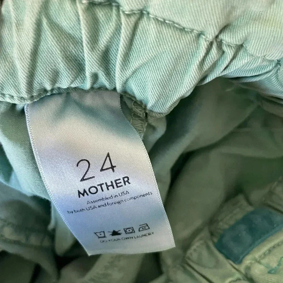 Mother The yo-yo ruffle greaser ankle in deep sea wash - Picture 9 of 14